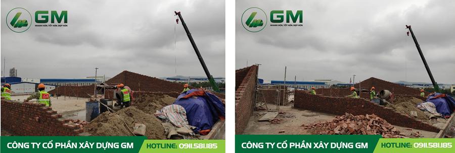 HOÀN THÀNH PHẦN KẾT CẤU NHÀ VĂN PHÒNG DỰ ÁN XƯỞNG ĐÚC CÁC CỤM CHI TIẾT