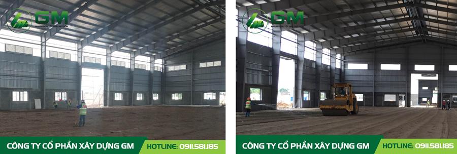 PHẦN HOÀN THIỆN KHU NHÀ XƯỞNG CỦA DỰ ÁN NHÀ MÁY GẠCH GÒ CÔNG HUYỆN AN LÃO 
