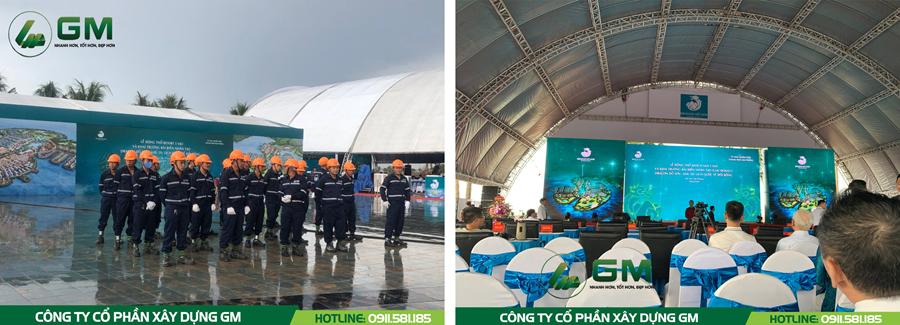 CÔNG TY CỔ PHẦN XÂY DỰNG GM THAM GIA LỄ ĐỘNG THỔ KHÁCH SẠN 5 SAO VÀ KHAI TRƯƠNG BÃI BIỂN NHÂN TẠO (GIAI ĐOẠN 1) DRAGON ĐỒ SƠN - KHU DU LICH QUỐC TẾ ĐỒI RỒNG