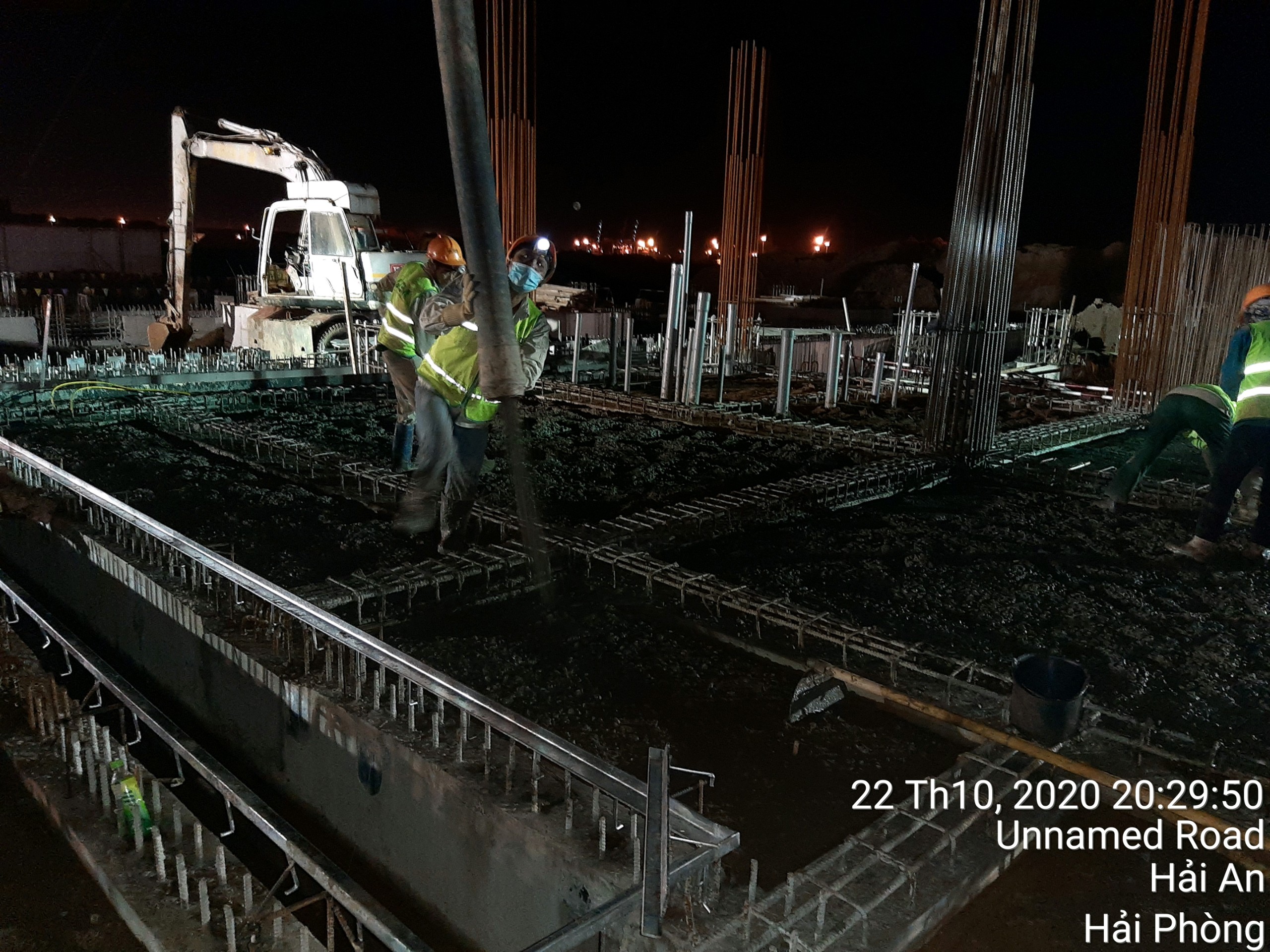  Tiến độ thi công Dự án Nhà máy sản xuất khí công nghiệp Vinasanfu - lô CN5.5C Khu công nghiệp Đình Vũ
