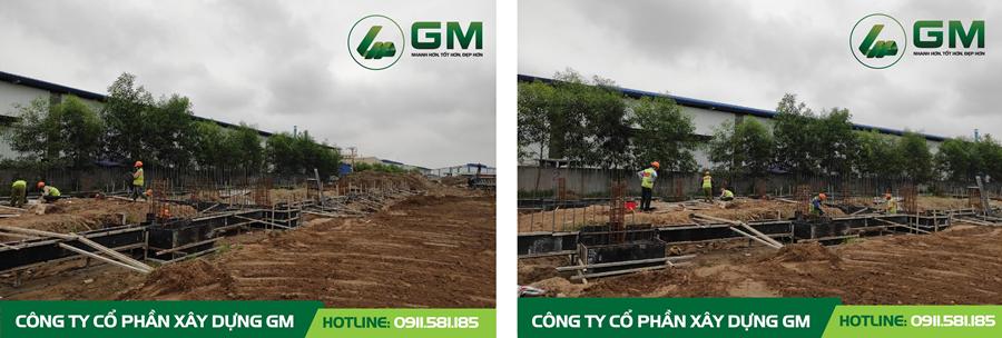 TIẾP TỤC TRIỂN KHAI GIAI ĐOẠN LÀM MÓNG NHÀ KHO 116 DỰ ÁN XƯỞNG ĐÚC CỤM CHI TIẾT